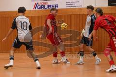 Hallenturnier Gaimersheim - Saison 2025/26 - TSV Baar-Ebenhausen - TSV Ober-u.Unterhaunstadt - Nico Köppe rot Ebenhausen - Fabio Udella rechts Oberhaunstadt - Foto: Meyer Jürgen