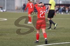 Frauen - Bayernliga -  FC Ingolstadt 04 II -SV Frensdorf -  Melisah Karacubuk rot FCI - ärgert sich - enttäuscht - Foto: Meyer Jürgen