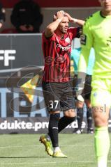 3.Liga - Saison 2022/2023 - FC Ingolstadt 04 -  - SV Waldhof-Mannheim - Pascal Testroet (Nr.37 - FCI) - nach einer vergebenen Torchance - Foto: Meyer Jürgen