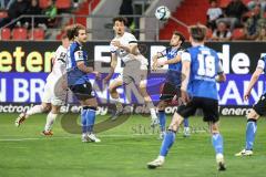 3. Liga; FC Ingolstadt 04 - 
Arminia Bielefeld; Arian Llugiqi (25, FCI) Lannert Christopher (24 AB) Großer Maximilian (19 AB) Sebastian Grönning (11, FCI)