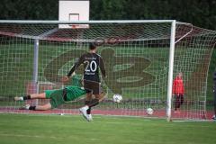 Kreisliga - Saison 2026/27- SV Zuchering - Türkisch SV Ingolstadt - Noel Musial TW Zuchering  - Florian Meier rot Zuchering  - Akif Abasikeles schwarz Türkisch - Foto: Meyer Jürgen