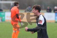 Bezirksliga - Saison 2024/25 - FC Gerolfing - VFB Eichstätt II - Der 0:1 Führungstreffer durch Samuel Schmid schwarz Eichstätt - jubel -  - XXXXX - Foto: Meyer Jürgen