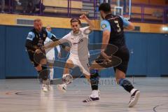 Futsal - Saison 2024/25- MTV Ingolstadt - 1860 München - Krenar Emini weiss #13 MTV - Renato Cilic schwarz München - Daniel Kovacevic schwarz #3 München - Foto: Meyer Jürgen