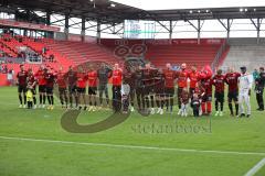 3.Liga - Saison 2022/2023 - FC Ingolstadt 04 -  - SV Waldhof-Mannheim - Die Mannschaft bedankt sich bei den Fans - Jubel - Foto: Meyer Jürgen