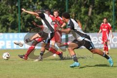 Testspiel - Bezirksliga - Saison 2025/26 - TSV Ober./Unterhaunstadt - Türkisch Ingolstadt  - Fabio Udella weiss Ober./Unterh.stadt - XXXXX - Foto: Meyer Jürgen