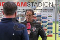 3.Liga - Saison 2022/2023 - SC Freiburg II - FC Ingolstadt 04 -  Cheftrainer Rüdiger Rehm (FCI) im Interview mit Magenta TV - Foto: Meyer Jürgen