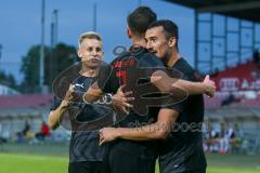 Bayernliga Süd - Saison 2021/2022 - FC Ingolstadt 04 II - SV Donaustauf - Görtler Patrick (#9 FCI) trifft zum 2:2 Ausgleichstreffer - jubel - Foto: Jürgen Meyer