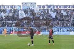 3. Liga; TSV 1860 München - FC Ingolstadt 04; Freistoß Benjamin Kanuric (8, FCI) Max Besuschkow (17, FCI)