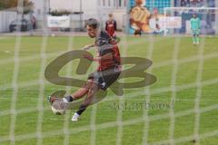 A-Junioren Bundesliga -  Saison 2026/27 - FC Ingolstadt 04 - VFB Stuttgart - Kaydin Malik rot FCI verwandelt einen Strafstoss zum 1:1 Ausgleichstreffer - Jubel  - XXXXX -  Foto: Meyer Jürgen