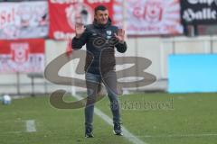 2024_1_20 - 3. Liga - Saison 2023/24 - HallescherFC - FC Ingolstadt 04 -  - Cheftrainer Michael Köllner (FC Ingolstadt 04) - XXXXX - Foto: Meyer Jürgen