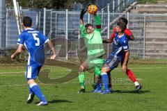 A - Junioren Bundesliga Süd/Südwest -  Saison 2021/2022 - FC Ingolstadt 04 - Karlsruher SC - Udebuluzor Michael (#21 FCI) - Weiß Max Torwart Karlsruhe - Foto: Meyer Jürgen