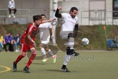 Kreisklasse - Saison 2023/24 - MTV Ingolstadt - TSV Kösching  - Ibrahim Güngör weiss MTV - Pablo Krantz Blanco rot Kösching - Foto: Meyer Jürgen