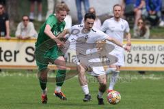 Landesliga - Saison 2024/25 - SV Manching - FC Kempten - Rainer Meisinger (Nr.8 - SV Manching) - Miroci Dugajin weiss Kempten  - Foto: Meyer Jürgen