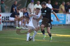 Landesliga - Saison 2026/27 - SV Manching - VFR Neuburg - Daniel Schweiger (Nr.11 - SV Manching) - Rampertshammer Daniel weiss Neuburg - Foto: Meyer Jürgen