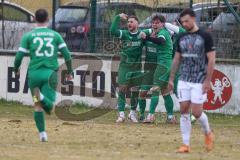 Bezirksliga - Saison 2024/25 - FC Gerolfing - FC Fatih Ingolstadt - Der 1:0 Führungstreffer durch Lukas Achhammer (Nr.9 - FC Gerolfing) - jubel  - XXXXX - Foto: Meyer Jürgen