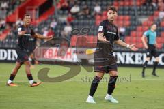 3. Liga - Saison 2025/26 - VFB Stuttgart II - FC Ingolstadt 04  - Der 1:2 Anschlusstreffer durch Mads Borchers (Nr.9 - FC Ingolstadt 04) - jubel - Foto: Meyer Jürgen
