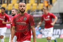 2.BL; Dynamo Dresden - FC Ingolstadt 04, Warmup Fatih Kaya (9, FCI)