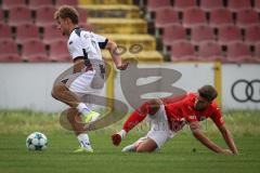 Bayernliga Nord - Saison 2026/27 - FC Ingolstadt 04 II - ASV Cham - Manuel Distl (Nr.9 - FCI II) - Alexander Sigl rot Cham - Foto: Meyer Jürgen