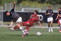* Testspiel - Saison 2025/26 - FC Ingolstadt 04 - FSV Zwickau - Dennis Kaygin (Nr.10 - FC Ingolstadt 04) - Gabriel Figurski Vieira (Nr.6 - FSV Zwickau) - Foto: Meyer Jürgen