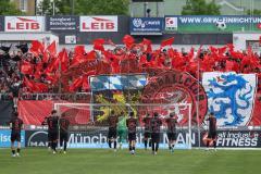 3. Liga; TSV 1860 München - FC Ingolstadt 04; Fan Fankurve Banner Fahnen Spruchband Choreografie