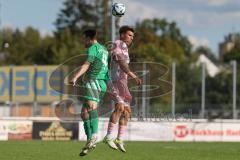 Bezirksliga - Saison 2025/26- TSV Gaimersheim - SVA Palzing - Nico von Swiontek Brzezinski (Nr.17 - TSV Gaimersheim) - Mathias Reinbacher grün Palzing  - Foto: Meyer Jürgen