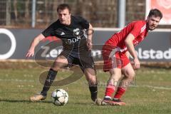 Kreisklasse - Saison 2024/25- Türkisch SV Ingolstadt - TSV Gaimersheim II - Daniel Marxreiter schwarz Gaimersheim - Josip Kujundzic rot Türkisch - Foto: Meyer Jürgen