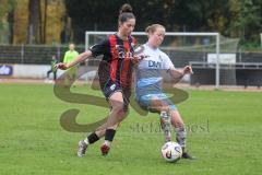 *** 2. Bundesliga Frauen - Saison 2025/26 - FC Ingolstadt 04 Frauen - VFL Bochum - Emma Kusch (Nr.9 - FC Ingolstadt Frauen I) - Haase Antonia blau Bochum - Foto: Meyer Jürgen