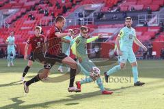 3. Liga - FC Ingolstadt 04 - 1. FC Kaiserslautern - Filip Bilbija (35, FCI) Angriff, Zuck Hendrick (21 FCK) Winkler Alexander (4 FCK)