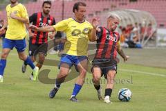 Bayernliga Nord - Saison 2024/25 - Freundschaftsspiel - FC Ingolstadt 04 II - FC Pipinsried - Thomas Rausch (Nr.16 - FCI U21) - Benko Fabian gelb Pipinsried  - Foto: Meyer Jürgen