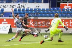 3. Liga - MSV Duisburg - FC Ingolstadt 04 - Stefan Kutschke (30, FCI) Tobias Fleckstein (15 MSV) Torwart Leo Weinkauf (1 MSV)