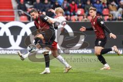 3. Liga; FC Ingolstadt 04 - 
Rot-Weiss Essen; Torchance Pascal Testroet (37, FCI) Götze Felix (24 RWE)