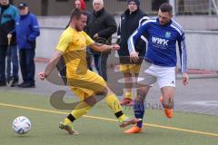 Kreisklasse- Saison 2022/2023 - TSV Ingolstadt Nord - FC Gelbelsee - Andreas Tebbe blau Ingolstadt - Leon Dietrich gelb Gelbelsee -  Foto: Meyer Jürgen