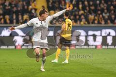 3. Liga; Dynamo Dresden - FC Ingolstadt 04; Tor Jubel Treffer 0:1 Tim Heike (9, FCI)