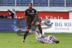 3. Liga - MSV Duisburg - FC Ingolstadt 04 - Justin Butler (31, FCI) David Tomic (28 MSV)