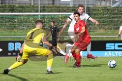 3. Liga; FC Ingolstadt 04 - Trainingslager, Testspiel, FC Kottern; Flanke Jannik Mause (7, FCI) zum 0:1 Tor