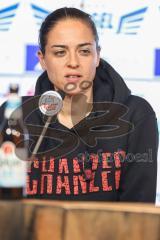 3. Liga; FC Hansa Rostock - FC Ingolstadt 04; Interview Pressekonferenz Cheftrainerin Sabrina Wittmann (FCI) Niederlage, 2:0