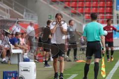 3.Liga - Saison 2022/2023 - FC Ingolstadt 04 -  1. FC Saarbrücken - Cheftrainer Rüdiger Rehm (FCI) - Foto: Meyer Jürgen