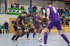 Lotto - Hallen - Bayerncup - Oberbayern -  Saison 2022/2023  - MTV Ingolstadt - TUS Traunteuth - 3:1 - Mykola Bilotserkivets lila MTV Ing -   - Foto: Meyer Jürgen