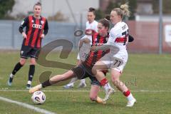 2. Bundesliga Frauen - Saison 2025/26 - FC Ingolstadt 04 Frauen - VFB Stuttgart  - Emma Kusch (Nr.9 - FC Ingolstadt Frauen I) - Schetter Leonie weiss Stuttgart  - Foto: Meyer Jürgen