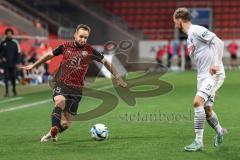 3. Liga; FC Ingolstadt 04 - SC Verl; David Kopacz (29, FCI) Stöcker Michel (24 Verl)