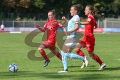 2. Frauen-Bundesliga - Saison 2021/2022 - FC Ingolstadt 04 - Bor. Bocholt - Haim Vanessa (#13 FCI) links - Reischmann Stefanie (#21 FCI) - Foto: Meyer Jürgen