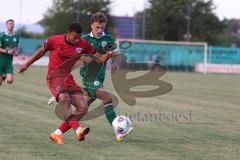 * Testspiel - 3. Liga - Saison 2025/26 - FC Ingolstadt 04 - VFB Eichstätt - Marcel Costly (Nr.22 - FC Ingolstadt 04) - Timo Jung (Nr.28 - VFB Eichstätt) - Foto: Meyer Jürgen