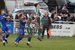 Kreisklasse - Saison 2024/25- TSV Großmehring - FC Geisenfeld - Benedikt Huber blau Großmehring - Bilal Rihani grün Geisenfeld - Foto: Meyer Jürgen