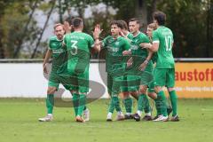 Bezirksliga - Saison 2025/26 - FC Gerolfing - SVA Palzing - Ahmet Altay (Nr.25 - FC Gerolfing) mit dem 1:1 Ausgleichstreffer per Elfmeter - jubel - Foto: Meyer Jürgen