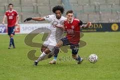 3. Liga - SpVgg Unterhaching - FC Ingolstadt 04 - Francisco Da Silva Caiuby (13, FCI) Stierlin Niclas (26 SpVgg)