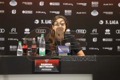 3. Liga - Saison 2024/25 - Pressekonferenz - FC Ingolstadt 04 -  - Cheftrainerin Sabrina Wittmann (FCI) - XXXXX - Foto: Meyer Jürgen