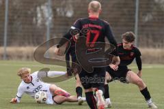 Freundschaftsspiel - Saison 2025/26 - FC Ingolstadt  II - ASV Neumarkt - Elias Schumm schwarz Neumarkt  - Patrick Bachmann (Nr.8 - FC Ingolstadt II) - Foto: Meyer Jürgen
