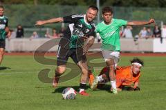 Bezirksliga - Saison 2025/26 - FC Fatih Ingolstadt - TSV Gaimersheim - Thomas Schreiner (Nr.10 - TSV Gaimersheim) erzielt ein Tor - jubel - Emre Berk grün Fatih - Daniel Wolf Torwart Fatih - Foto: Meyer Jürgen
