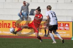 2. Fußball-Liga - Frauen - Saison 2022/2023 - FC Ingolstadt 04 - FSV Gütersloh - Vidovic Paula (Nr.11 - FC Ingolstadt 04 ) - Pagel Demi weiss Gütersloh - Foto: Meyer Jürgen