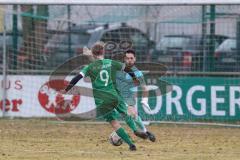 Bezirksliga - Saison 2024/25 - FC Gerolfing - FC Fatih Ingolstadt - Der 1:0 Führungstreffer durch Lukas Achhammer (Nr.9 - FC Gerolfing) - jubel - Torwart Marco Ernhofer (Nr.22 - FC Fatih) - XXXXX - Foto: Meyer Jürgen